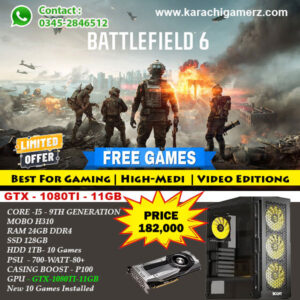 Core i5 - 9th Generation With GTX 1080TI-11GB Pre-Installed Games