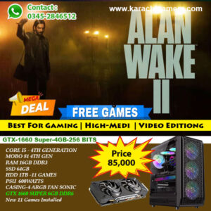 Gaming PC | Core i5-4th Generation | GTX 1660 Super 6GB Graphic Card | Casing SONIC4 ARGB Fan