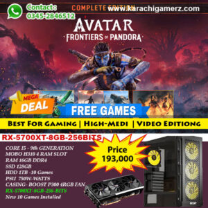 Core i5 - 9th Generation With RX 5700XT 8GB Pre-Installed Games