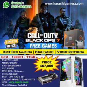 RYZEN 5 - 3600 With GTX 1080TI 11GB Pre-Installed Games