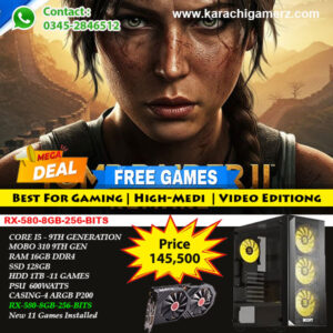 Core i5 - 9th Generation With RX 580 8GB Pre-Installed Games