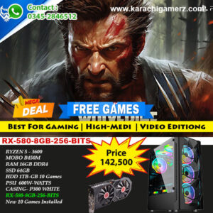 RYZEN 5 - 3600 With RX 580 8GB Pre-Installed Games