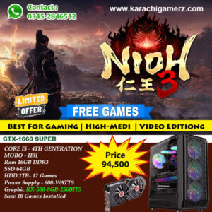 Gaming PC | Core i5-4th Generation |RX 580 8GB Graphic Card | GameMax Forge