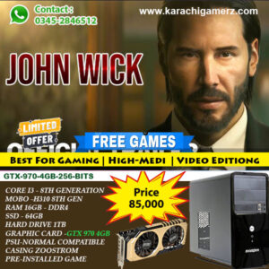 Core i3 - 8th Generation With GTX 970 4GB Pre-Installed Games